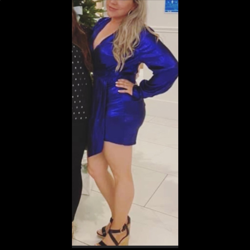 Sexy Blue shiny Dress